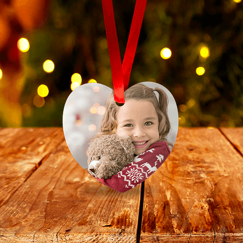Heart Shaped Christmas Ornament